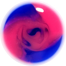 Load image into Gallery viewer, Blue and Pink Candy Swirl Saddle Plug Set Available in Sizes 0G to 20mm