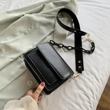 Load image into Gallery viewer, Chain Design Trendy Lady Bags Mini Pu Leather Flap Bags for Women Shoulder Handbag Female Fashion Cross Body Bag with Lid