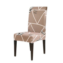 Load image into Gallery viewer, Chair Cover Simple Home Printed Chair Cover Household Thickened Fleece Chair Cover Universal KitchenDining Chair Cover Spandex tretch Removable Washable Dining Room Chair Protector Slipcovers/Home Decor Dining Room Seat Cover