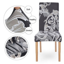 Load image into Gallery viewer, Chair Cover Simple Home Printed Chair Cover Household Thickened Fleece Chair Cover Universal KitchenDining Chair Cover Spandex tretch Removable Washable Dining Room Chair Protector Slipcovers/Home Decor Dining Room Seat Cover