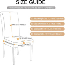 Load image into Gallery viewer, Chair Covers For Dining Room Stretch Spandex Removable Washable Anti-dust Seat Slipcover Multicolor Chair covers Chair Covers For Dining Room With Printed Patterns Easy Slip-on Stretchy Dining Room Chair Covers