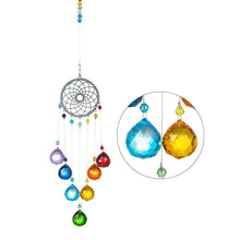 Load image into Gallery viewer, Chandelier Wind Chimes Ab Coating Crystal Prisms Hanging Sun Catcher Rainbow Chaser Crystals Ball Prisms Window Curtains Pendant Home Decor Gifts Garden Patio Yard