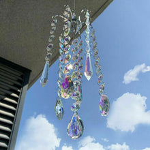 Load image into Gallery viewer, Chandelier Wind Chimes Ab Coating Crystal Prisms Hanging Sun Catcher Rainbow Chaser Crystals Ball Prisms Window Curtains Pendant Home Decor Gifts Garden Patio Yard