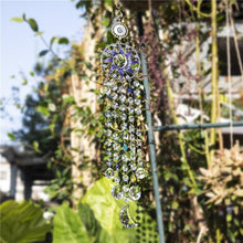 将图片加载到图库查看器,Chandelier Wind Chimes Turkish Blue Evil Eye Moon Sun Star Sun-catcher Rainbow Maker Wind Chimes Wall Hanging Crystal Prisms Hanging Pendant Home Decor Gifts Blessing Protection Decoration