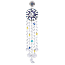 将图片加载到图库查看器,Chandelier Wind Chimes Turkish Blue Evil Eye Moon Sun Star Sun-catcher Rainbow Maker Wind Chimes Wall Hanging Crystal Prisms Hanging Pendant Home Decor Gifts Blessing Protection Decoration