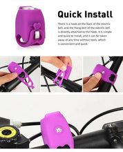 Load image into Gallery viewer, Chargeable Bicycle Bell 120db Waterproof Cycling Bike Bells Electric Horn Mini Portable Cycling Handlebar Bell Bike Tools Bicycle Bell With 3 Cute Sounds Waterproof Cycle Horn For Kids Road And Mountain Bike