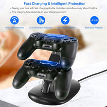 将图片加载到图库查看器,Charging Dock Station Dual Micro USB Stand for PS4 Pro