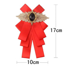 Load image into Gallery viewer, Charming Butterfly Ladies Bowtie Casual Solid Color Rhinestone Brooch Bowties For Women Fashionable Wedding Bowtie