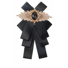 Load image into Gallery viewer, Charming Butterfly Ladies Bowtie Casual Solid Color Rhinestone Brooch Bowties For Women Fashionable Wedding Bowtie
