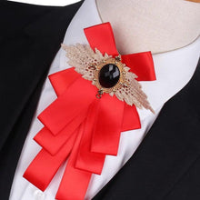 Load image into Gallery viewer, Charming Butterfly Ladies Bowtie Casual Solid Color Rhinestone Brooch Bowties For Women Fashionable Wedding Bowtie