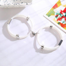 Load image into Gallery viewer, Charming Paired Bracelet Couple Adjustable Rope Heart Magnet Attract Each Other Stainless Steel Charm Magnetic Bracelets Mutual Attraction Eternal Love Relationship Matching Jewelry Gifts For Women