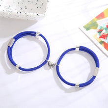 Load image into Gallery viewer, Charming Paired Bracelet Couple Adjustable Rope Heart Magnet Attract Each Other Stainless Steel Charm Magnetic Bracelets Mutual Attraction Eternal Love Relationship Matching Jewelry Gifts For Women
