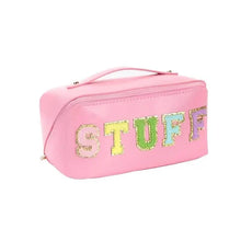 Load image into Gallery viewer, Chenille Letter Patches Cosmetic Bag