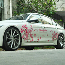 Load image into Gallery viewer, Cherry Blossom Floral Car Stickers Love Pink Auto Vinyl Window for Women Car Tuning Styling Accessories Flower Peach Blossom Car Stickers Car Decals Peel Sticker Removable Car Stickers