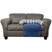 Load image into Gallery viewer, Chevron Reversible Quilted Pet Bed Chair Cover - Assorted Sizes