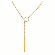 Load image into Gallery viewer, Chic Ethnic-Inspired Alloy Circle & Rod Pendant Necklace