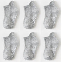 Load image into Gallery viewer, Children Cotton 6 Pairs/Set Anti-slip Socks For Boys Girl Rubber Kid Floor Sock With Grips For 0 To 6 Years Kids