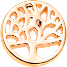 Load image into Gallery viewer, 1/4 Rose Gold Tone Tree of Life Cutout Tragus Cartilage Earring