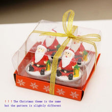 Load image into Gallery viewer, Christmas Candles Paraffin Home Desktop Decorations Tea light Candles Handmade Delicate Santa Snowman Acorn Tree Candles For Christmas Home Decoration Gifts Wedding Party Holiday Lights Christmas Ornaments