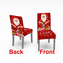 将图片加载到图库查看器,Christmas Chair Cover Stretch Spandex Digital Printed Silla Kitchen Dining Chair Covers Home Party Xmas Decor Stretch Chair Cover for Dining Room Chair Protector Seat Cover Stretch Slipcover Christmas Bell Furniture For Living Room Ceremony Hotel