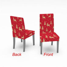 将图片加载到图库查看器,Christmas Chair Cover Stretch Spandex Digital Printed Silla Kitchen Dining Chair Covers Home Party Xmas Decor Stretch Chair Cover for Dining Room Chair Protector Seat Cover Stretch Slipcover Christmas Bell Furniture For Living Room Ceremony Hotel