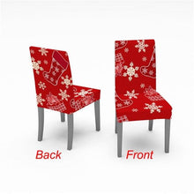 将图片加载到图库查看器,Christmas Chair Cover Stretch Spandex Digital Printed Silla Kitchen Dining Chair Covers Home Party Xmas Decor Stretch Chair Cover for Dining Room Chair Protector Seat Cover Stretch Slipcover Christmas Bell Furniture For Living Room Ceremony Hotel