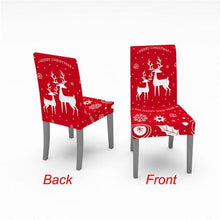 将图片加载到图库查看器,Christmas Chair Cover Stretch Spandex Digital Printed Silla Kitchen Dining Chair Covers Home Party Xmas Decor Stretch Chair Cover for Dining Room Chair Protector Seat Cover Stretch Slipcover Christmas Bell Furniture For Living Room Ceremony Hotel