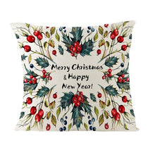 将图片加载到图库查看器,Christmas Cover Cushion For Home Decor Pillowcase Santa Claus Christmas Throw Pillow Covers Waterproof Outdoor Pillow Covers Cotton Linen Christmas Pillow Covers Linen Print Merry Christmas Navidad 2022 New Year Gift 45x45CM