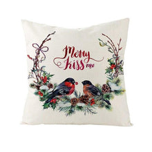 将图片加载到图库查看器,Christmas Cover Cushion For Home Decor Pillowcase Santa Claus Christmas Throw Pillow Covers Waterproof Outdoor Pillow Covers Cotton Linen Christmas Pillow Covers Linen Print Merry Christmas Navidad 2022 New Year Gift 45x45CM