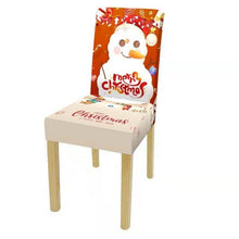 Load image into Gallery viewer, Christmas Decoration Set Stylish Christmas Chair Cover Decoration Jacquard Removable Washable Cushion Covers Armchair Modern For Home Banquet Hotel Spandex Holiday Parsons Chair Cover for Christmas Decoration Home Decor Ceremony Santa Claus