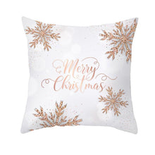 将图片加载到图库查看器,Christmas Decorations Snowflake Santa Claus Merry Christmas Cover Cushion Pillowcase Xmas Holiday Couch Pillows Rustic Christmas Decorations Winter Pillowcase for Living Room Home Happy New Year