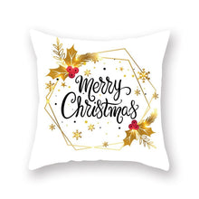 将图片加载到图库查看器,Christmas Decorations Snowflake Santa Claus Merry Christmas Cover Cushion Pillowcase Xmas Holiday Couch Pillows Rustic Christmas Decorations Winter Pillowcase for Living Room Home Happy New Year