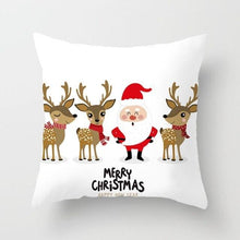 将图片加载到图库查看器,Christmas Decorations Snowflake Santa Claus Merry Christmas Cover Cushion Pillowcase Xmas Holiday Couch Pillows Rustic Christmas Decorations Winter Pillowcase for Living Room Home Happy New Year