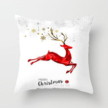 将图片加载到图库查看器,Christmas Decorations Snowflake Santa Claus Merry Christmas Cover Cushion Pillowcase Xmas Holiday Couch Pillows Rustic Christmas Decorations Winter Pillowcase for Living Room Home Happy New Year