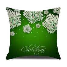 Load image into Gallery viewer, Christmas Green Stripe Pattern Cotton Linen Throw Pillow Christmas Stripe Pillow Cases Christmas Green Decorative Cushion Cover Cotton Linen Pillowcase Indoor Sofa Decorations Home Sofa Decorative Pillowcase 45X45CM
