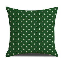 Load image into Gallery viewer, Christmas Green Stripe Pattern Cotton Linen Throw Pillow Christmas Stripe Pillow Cases Christmas Green Decorative Cushion Cover Cotton Linen Pillowcase Indoor Sofa Decorations Home Sofa Decorative Pillowcase 45X45CM