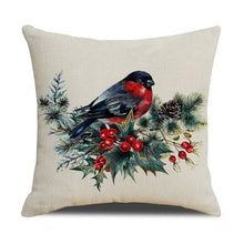Load image into Gallery viewer, Christmas Green Stripe Pattern Cotton Linen Throw Pillow Christmas Stripe Pillow Cases Christmas Green Decorative Cushion Cover Cotton Linen Pillowcase Indoor Sofa Decorations Home Sofa Decorative Pillowcase 45X45CM