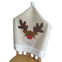 将图片加载到图库查看器,Christmas Hat Chair Cover Xmas Santa Claus Deer Elk Dining Chair Covers for Kitchen Placemat Dining Seat Christmas Home Decor r Back Cover Removable Washable Chair Protector Cover For Kitchen Dining Room Chairs and Living Room 50x60cm