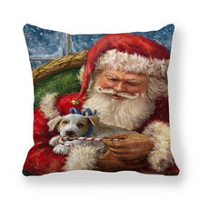 Load image into Gallery viewer, Christmas Ornaments Merry Christmas Decorations Throw Pillow Covers Santa Claus Snowman Merry Christmas Decorative Pillow Cases Home Decor Navidad Home Decor Cushion Cover Happy New Year 2022 45x45CM