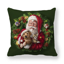 Load image into Gallery viewer, Christmas Ornaments Merry Christmas Decorations Throw Pillow Covers Santa Claus Snowman Merry Christmas Decorative Pillow Cases Home Decor Navidad Home Decor Cushion Cover Happy New Year 2022 45x45CM