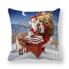 Load image into Gallery viewer, Christmas Ornaments Merry Christmas Decorations Throw Pillow Covers Santa Claus Snowman Merry Christmas Decorative Pillow Cases Home Decor Navidad Home Decor Cushion Cover Happy New Year 2022 45x45CM