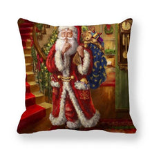 Load image into Gallery viewer, Christmas Ornaments Merry Christmas Decorations Throw Pillow Covers Santa Claus Snowman Merry Christmas Decorative Pillow Cases Home Decor Navidad Home Decor Cushion Cover Happy New Year 2022 45x45CM