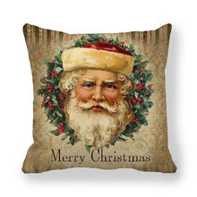 Load image into Gallery viewer, Christmas Ornaments Merry Christmas Decorations Throw Pillow Covers Santa Claus Snowman Merry Christmas Decorative Pillow Cases Home Decor Navidad Home Decor Cushion Cover Happy New Year 2022 45x45CM