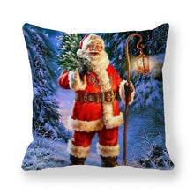 Load image into Gallery viewer, Christmas Ornaments Merry Christmas Decorations Throw Pillow Covers Santa Claus Snowman Merry Christmas Decorative Pillow Cases Home Decor Navidad Home Decor Cushion Cover Happy New Year 2022 45x45CM