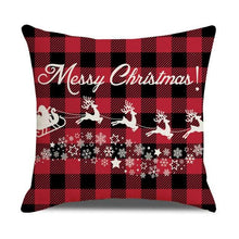 Load image into Gallery viewer, Christmas Pillow Covers Xmas Decorative Christmas Pillow Covers Christmas Decor Pillow Cases Retro Beautiful Cushion Cover Throw Pillowcase Winter Holiday Cushion Case For Home Decor 45x45CM