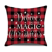 Load image into Gallery viewer, Christmas Pillow Covers Xmas Decorative Christmas Pillow Covers Christmas Decor Pillow Cases Retro Beautiful Cushion Cover Throw Pillowcase Winter Holiday Cushion Case For Home Decor 45x45CM