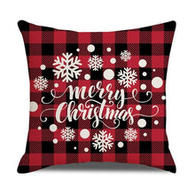 Load image into Gallery viewer, Christmas Pillow Covers Xmas Decorative Christmas Pillow Covers Christmas Decor Pillow Cases Retro Beautiful Cushion Cover Throw Pillowcase Winter Holiday Cushion Case For Home Decor 45x45CM