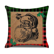 Load image into Gallery viewer, Christmas Pillow Covers Xmas Decorative Christmas Pillow Covers Christmas Decor Pillow Cases Retro Beautiful Cushion Cover Throw Pillowcase Winter Holiday Cushion Case For Home Decor 45x45CM