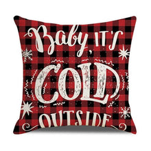Load image into Gallery viewer, Christmas Pillow Covers Xmas Decorative Christmas Pillow Covers Christmas Decor Pillow Cases Retro Beautiful Cushion Cover Throw Pillowcase Winter Holiday Cushion Case For Home Decor 45x45CM
