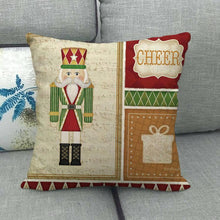 Load image into Gallery viewer, Christmas Pillowcase Sofa Cushion Cover Christmas Pillow Covers Merry Christmas Series Santa Claus Snowman With Xmas Gift Decorations Throw Pillow Linen Pillow Case 45x45CM